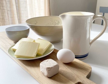 Składniki na na Fastelavnsboller